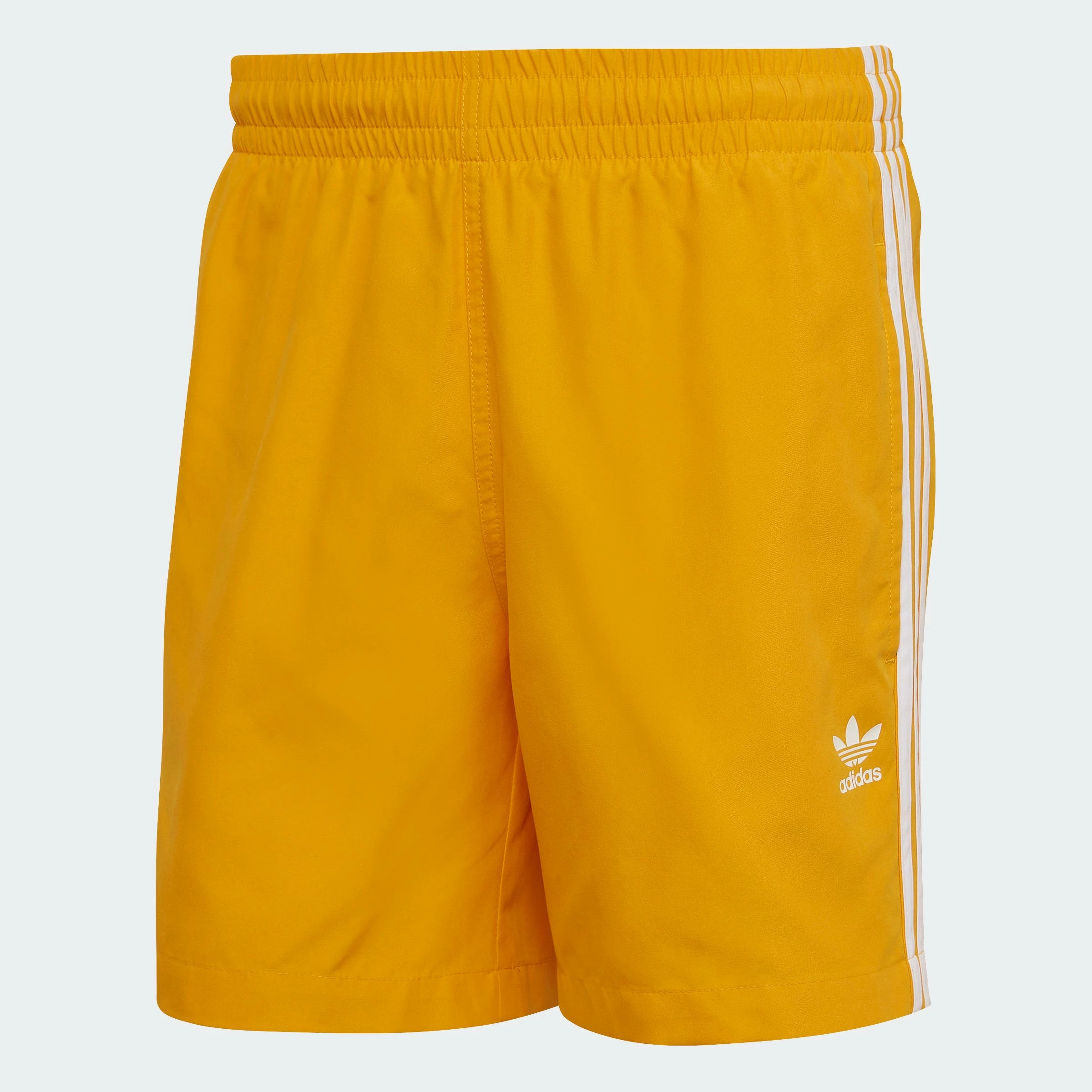 Men's Adidas Originals Adicolor Classics 3-Stripes Swim Shorts Gold GOLD 3 Men's Adidas Originals Adicolor Classics 3-Stripes Swim Shorts Gold GOLD