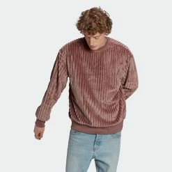 Men's Adidas Originals Adicolor Contempo 3D Crew Sweatshirt PURPLE -men‘s shop online Men sadidasOriginalsAdicolorContempo3DCrewSweatshirtHK7458 1