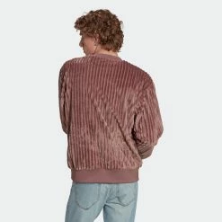 Men's Adidas Originals Adicolor Contempo 3D Crew Sweatshirt PURPLE -men‘s shop online Men sadidasOriginalsAdicolorContempo3DCrewSweatshirtHK7458 3