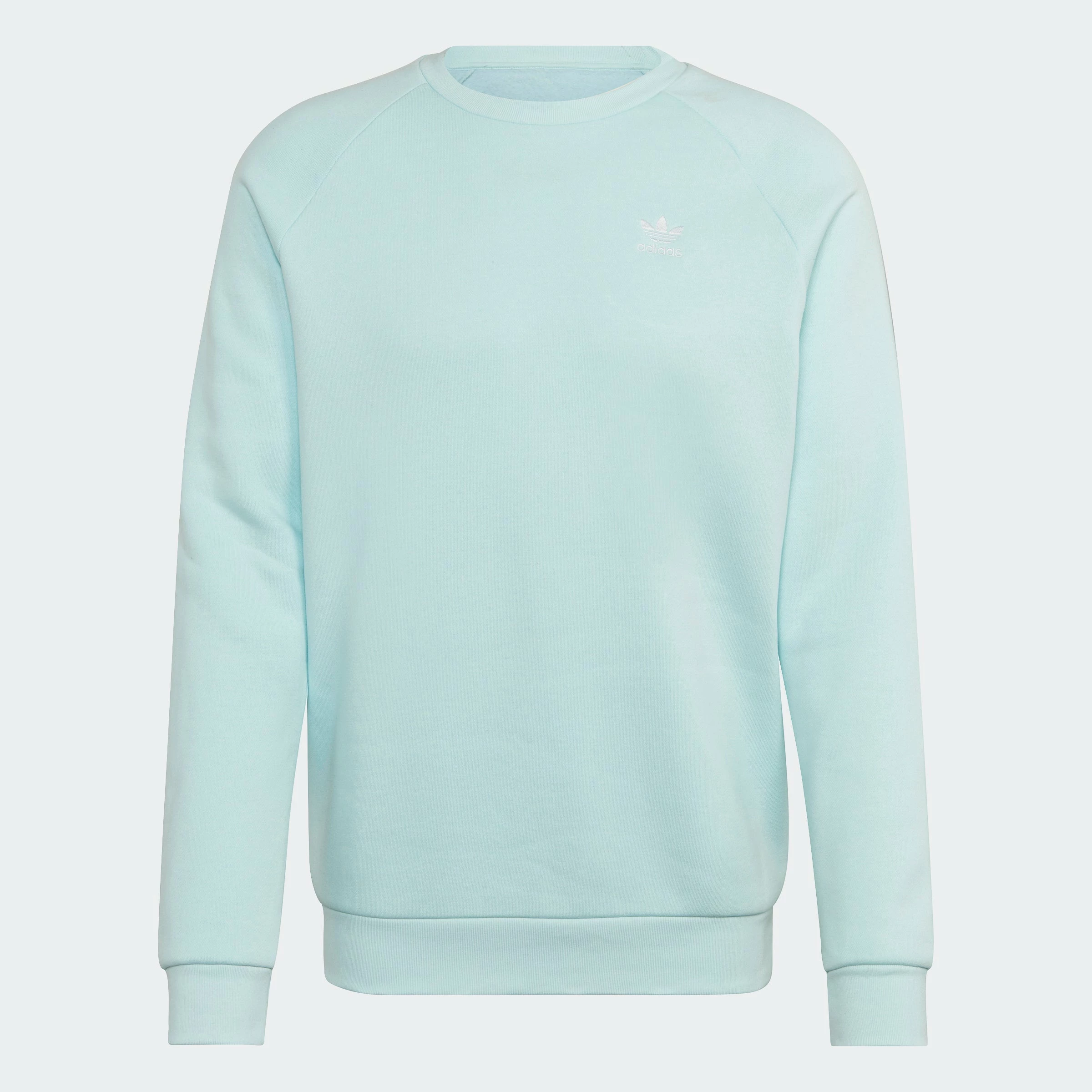 Men’s Adidas Originals Adicolor Essentials Trefoil Crewneck Sweatshirt Almost Blue LIGHT BLUE 3 Men’s Adidas Originals Adicolor Essentials Trefoil Crewneck Sweatshirt Almost Blue LIGHT BLUE