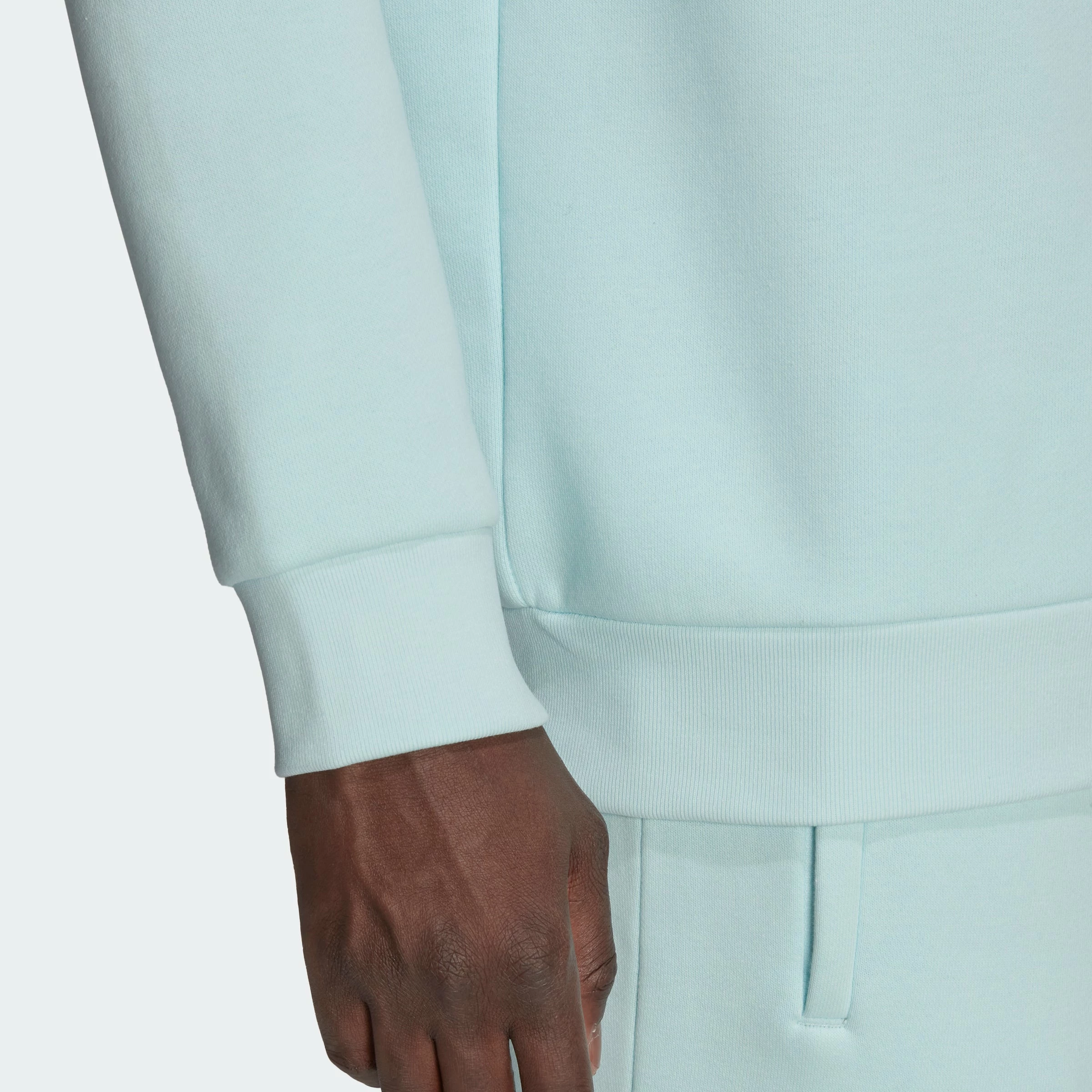 Men’s Adidas Originals Adicolor Essentials Trefoil Crewneck Sweatshirt Almost Blue LIGHT BLUE 9 Men’s Adidas Originals Adicolor Essentials Trefoil Crewneck Sweatshirt Almost Blue LIGHT BLUE - Image 7