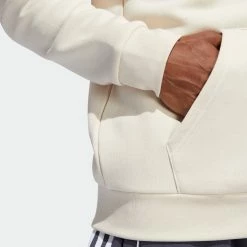 Men's Adidas Originals Adicolor Essentials Trefoil Hoodie Wonder White WHITE -men‘s shop online Men sadidasOriginalsAdicolorEssentialsTrefoilHoodieWonderWhiteHN0996 8