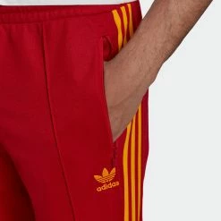 Men's Adidas Originals Beckenbauer Joggers Team Power Red RED 12 Men's Adidas Originals Beckenbauer Joggers Team Power Red RED -men‘s shop online Men sadidasOriginalsBeckenbauerJoggersTeamPowerRedHK7401 5