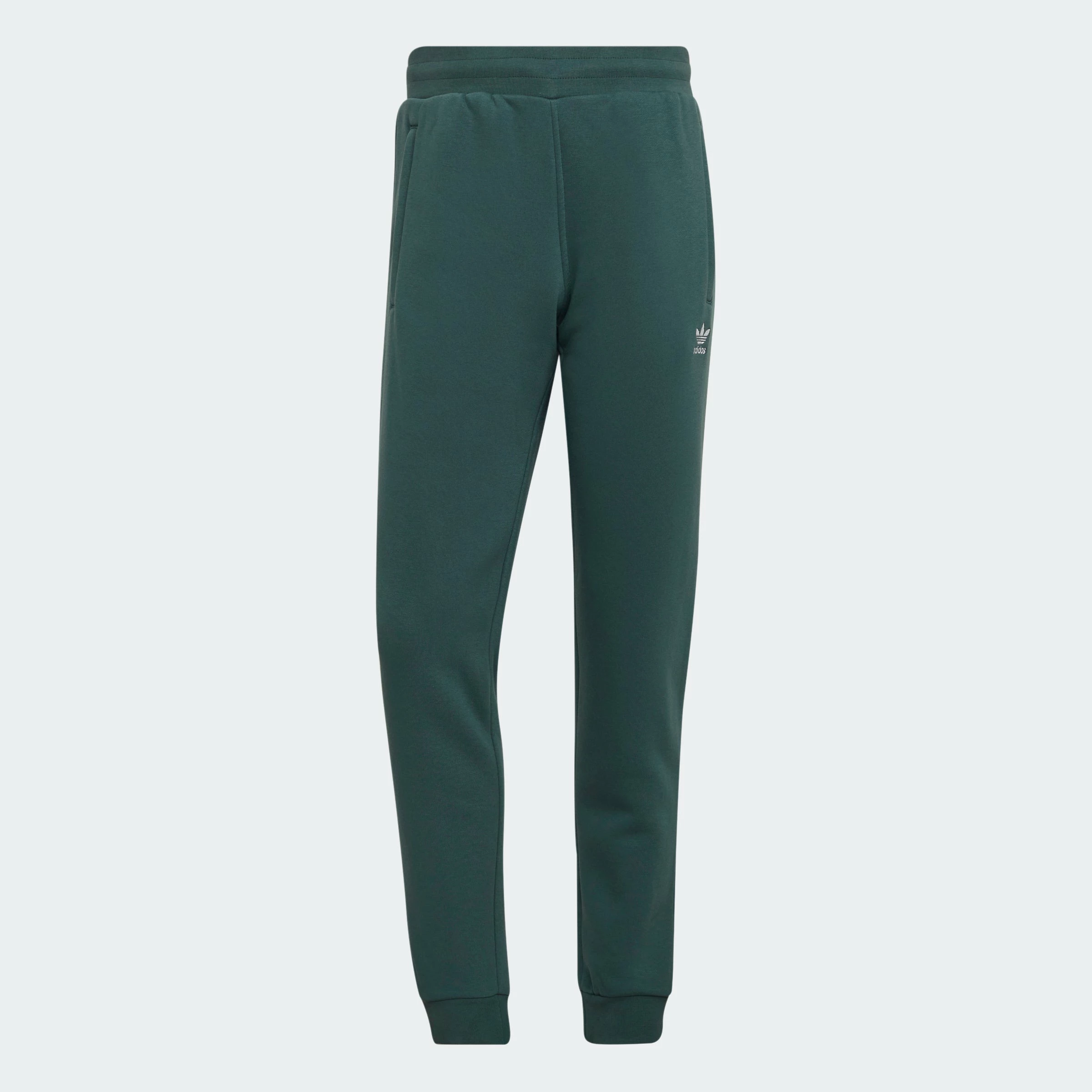 Men's Adidas Originals Essentials Trefoil Joggers Mineral Green GREEN 2 Men's Adidas Originals Essentials Trefoil Joggers Mineral Green GREEN