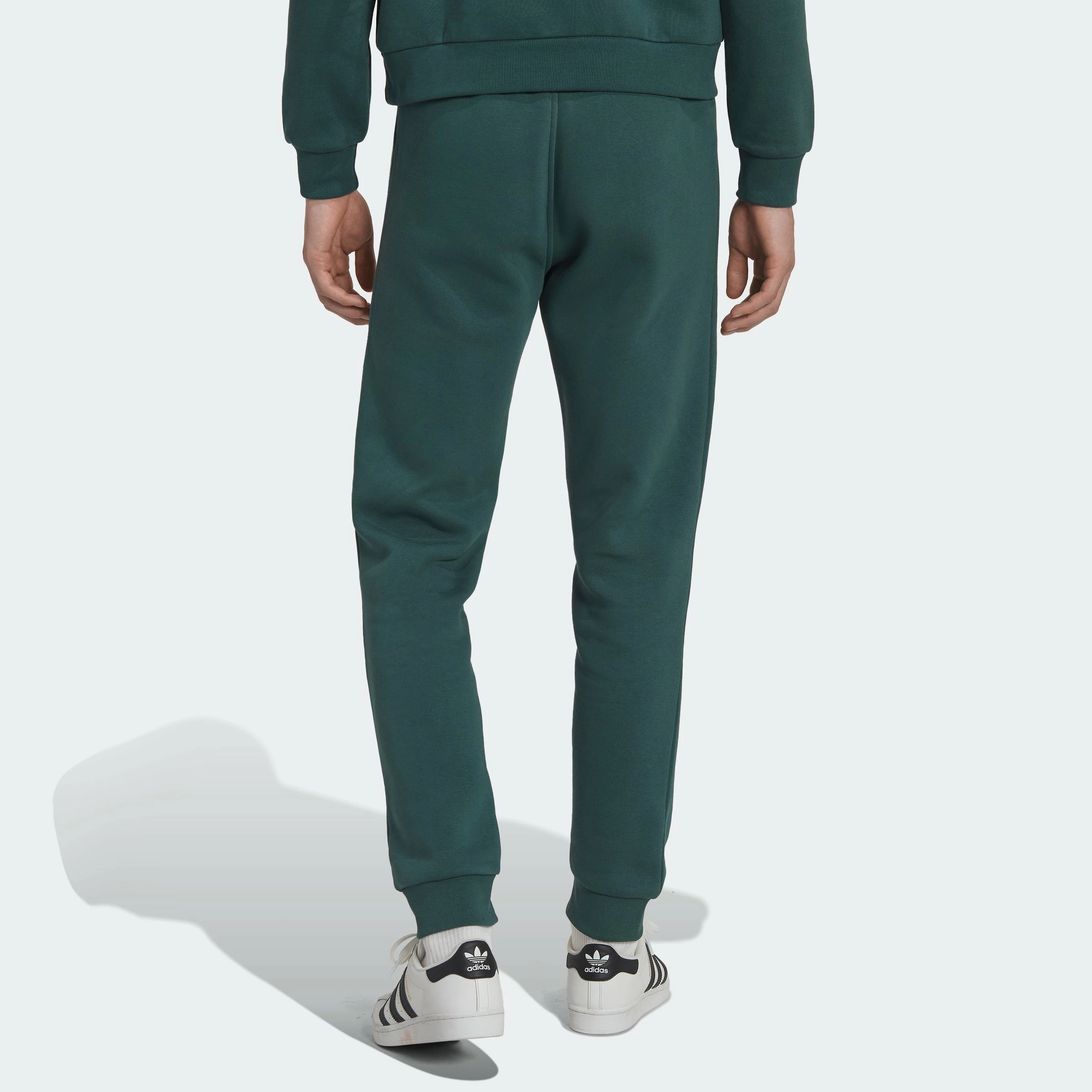 Men's Adidas Originals Essentials Trefoil Joggers Mineral Green GREEN 4 Men's Adidas Originals Essentials Trefoil Joggers Mineral Green GREEN - Image 3