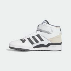 Men's Adidas Originals Forum Mid Shoes White Grey Five WHITE -men‘s shop online Men sadidasOriginalsForumMidShoesWhiteGreyFiveGW4371 5