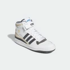 Men's Adidas Originals Forum Mid Shoes White Grey Five WHITE -men‘s shop online Men sadidasOriginalsForumMidShoesWhiteGreyFiveGW4371 6