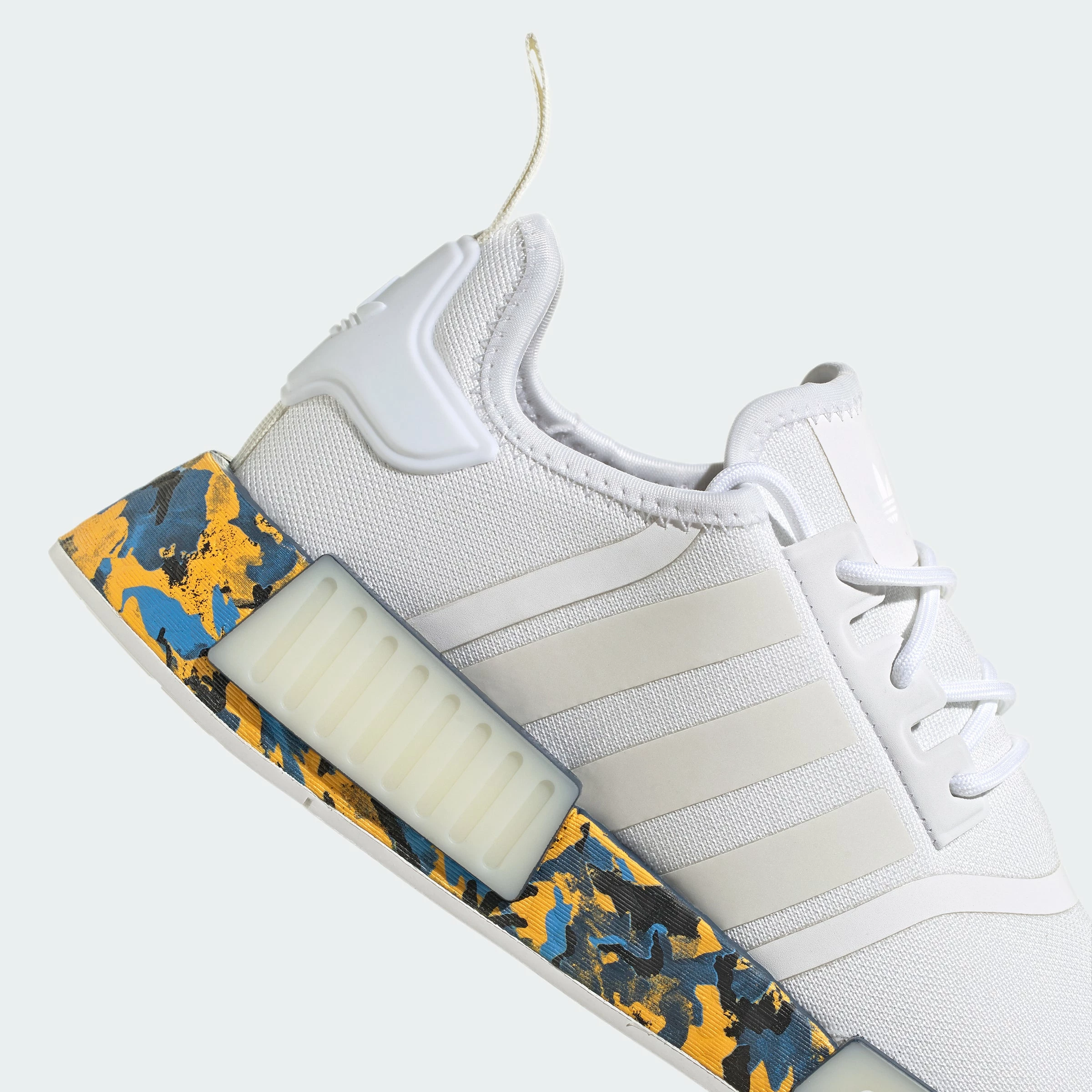 Men's Adidas Originals NMD_R1 Shoes White WHITE 11 Men's Adidas Originals NMD_R1 Shoes White WHITE - Image 9