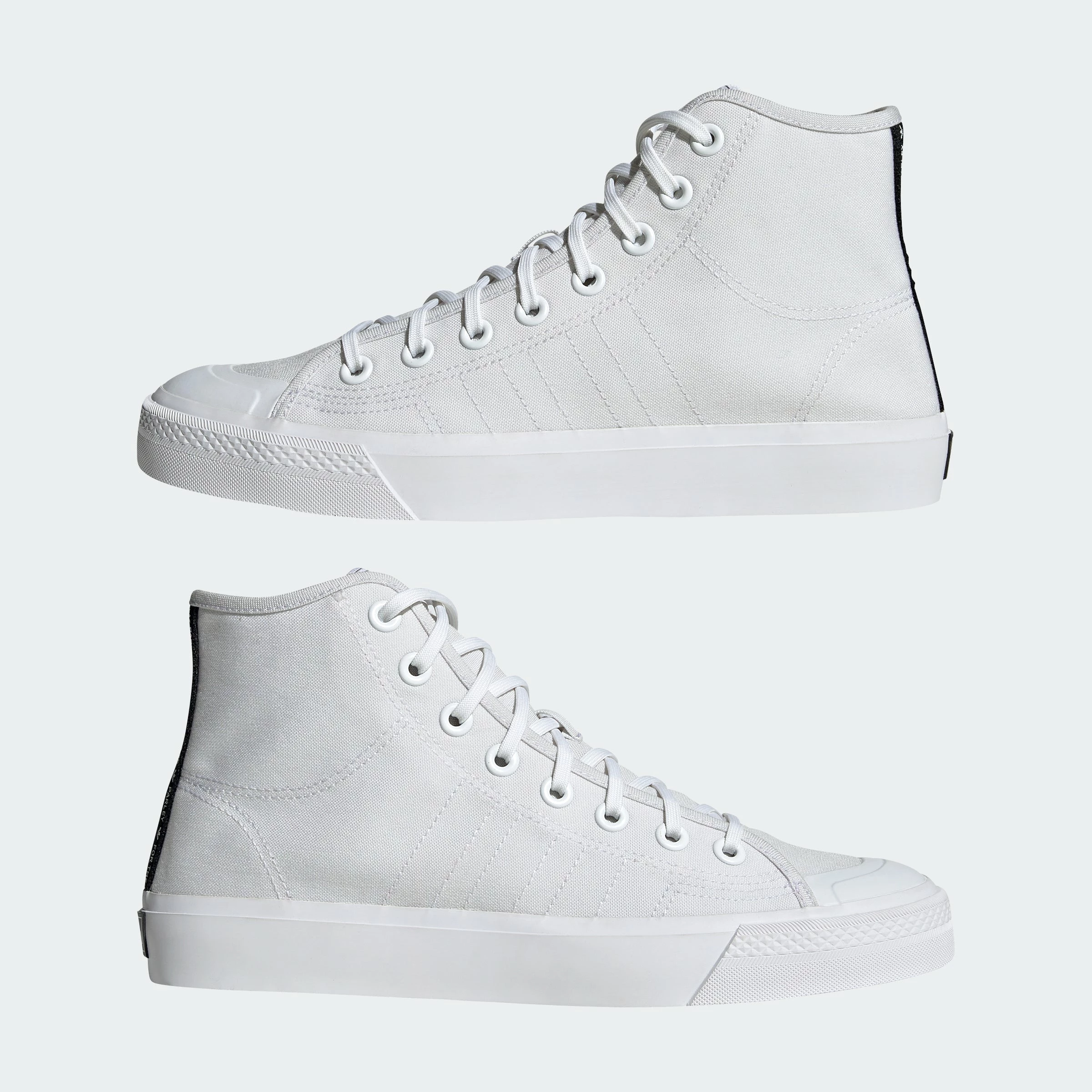 Men's Adidas Originals Nizza Hi Shoes White WHITE 12 Men's Adidas Originals Nizza Hi Shoes White WHITE - Image 10