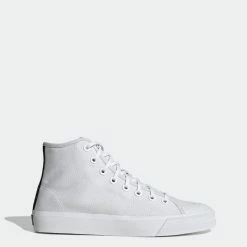 Men's Adidas Originals Nizza Hi Shoes White WHITE