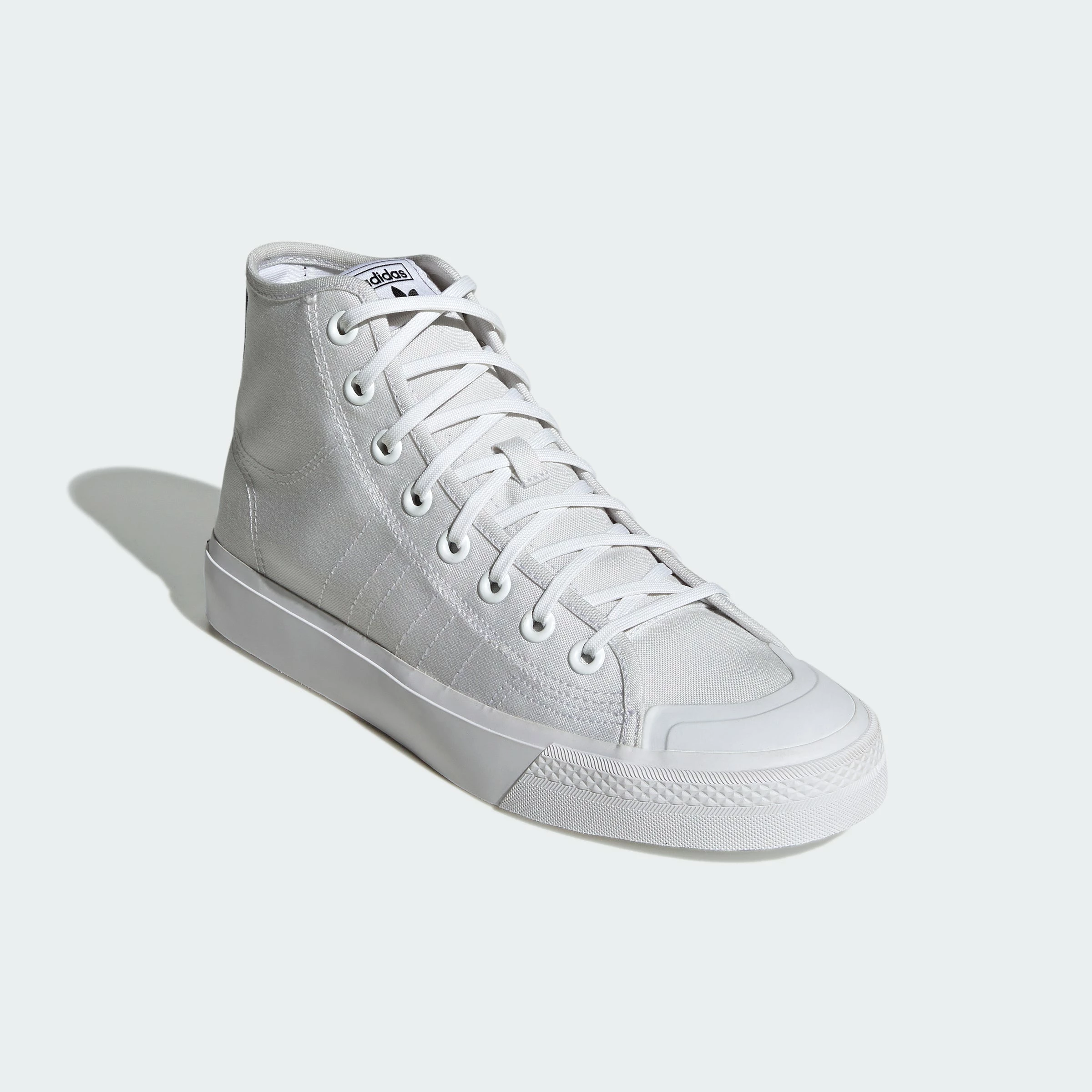 Men's Adidas Originals Nizza Hi Shoes White WHITE 6 Men's Adidas Originals Nizza Hi Shoes White WHITE - Image 4