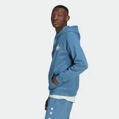 Men's Adidas Originals Reclaim Logo Hoodie Altered Blue BLUE -men‘s shop online Men sadidasOriginalsReclaimLogoHoodieAlteredBlueHK2762 4