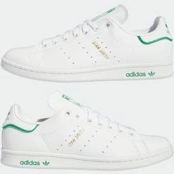 Men's Adidas Originals Stan Smith Shoes White Green WHITE 21 Men's Adidas Originals Stan Smith Shoes White Green WHITE -men‘s shop online Men sadidasOriginalsStanSmithShoesWhiteGreenGW0490 10
