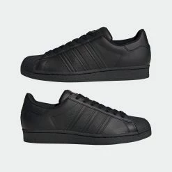 Men's Adidas Originals Superstar Shoes Triple Black BLACK 23 Men's Adidas Originals Superstar Shoes Triple Black BLACK -men‘s shop online Men sadidasOriginalsSuperstarShoesTripleBlackEG4957 11
