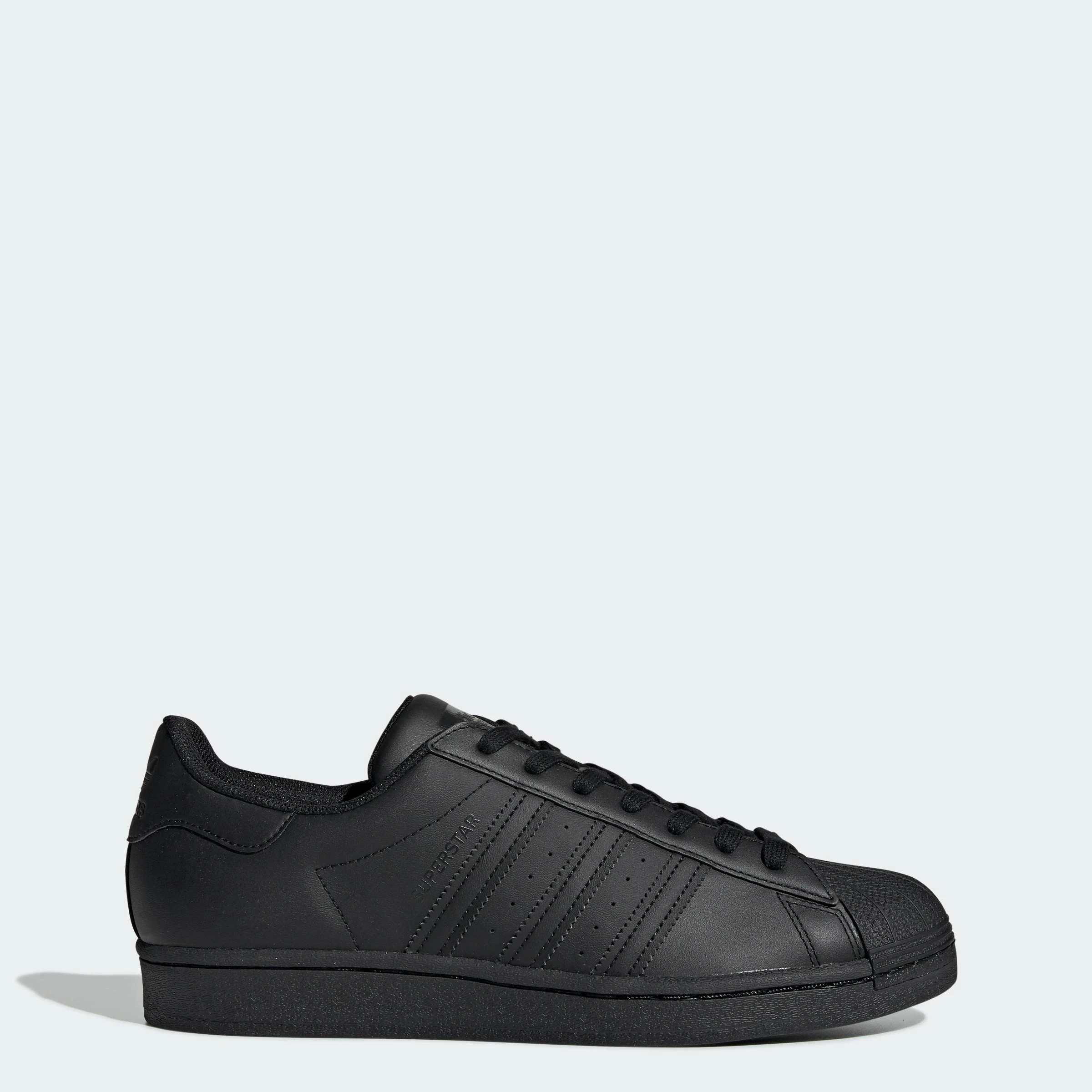 Men's Adidas Originals Superstar Shoes Triple Black BLACK 3 Men's Adidas Originals Superstar Shoes Triple Black BLACK