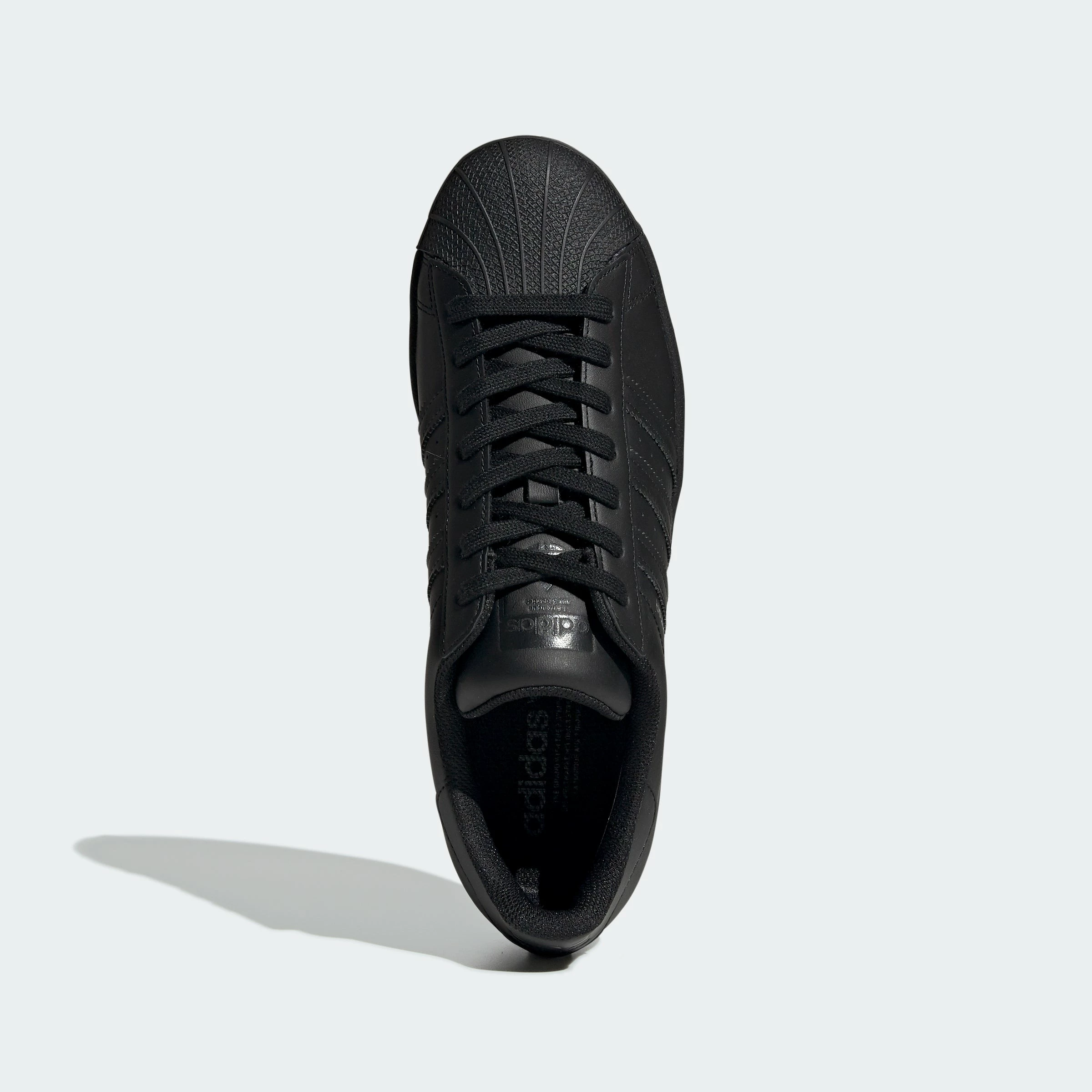 Men's Adidas Originals Superstar Shoes Triple Black BLACK 4 Men's Adidas Originals Superstar Shoes Triple Black BLACK - Image 2