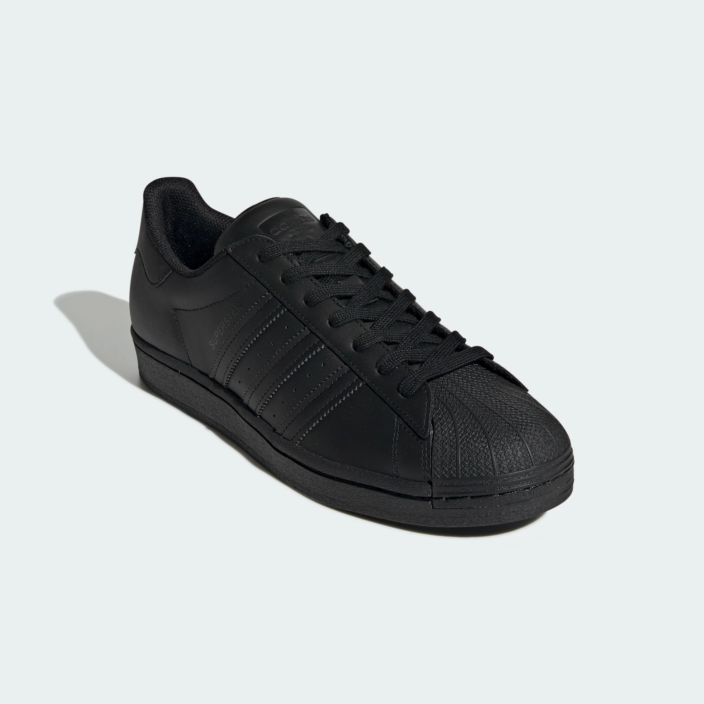 Men's Adidas Originals Superstar Shoes Triple Black BLACK 6 Men's Adidas Originals Superstar Shoes Triple Black BLACK - Image 4