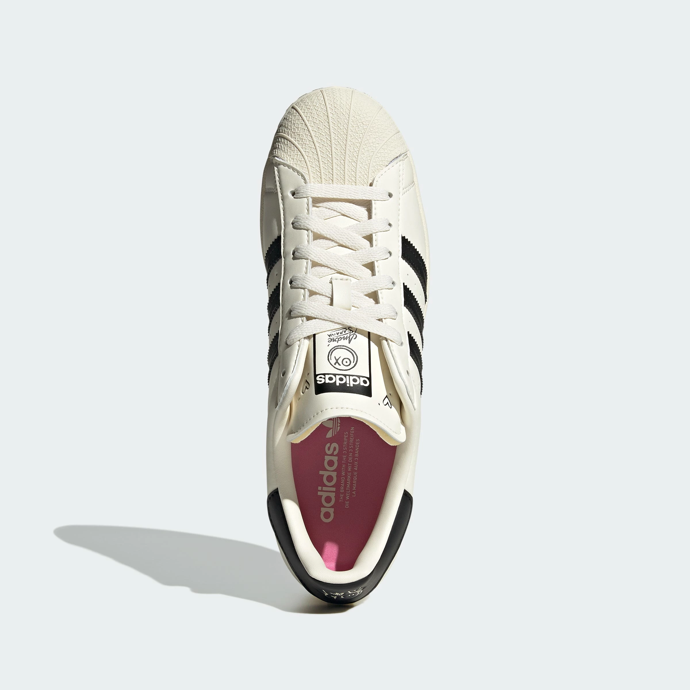 Men's Adidas Originals Superstar X André Saraiva Shoes CREAM 5 Men's Adidas Originals Superstar X André Saraiva Shoes CREAM - Image 3