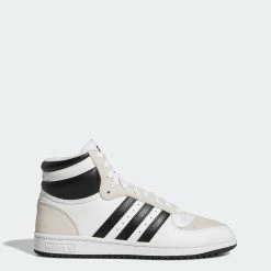Men’s Adidas Originals Top Ten RB Shoes White Black WHITE