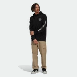 Men's Adidas Originals X André Saraiva Hoodie Black BLACK -men‘s shop online Men sadidasOriginalsxAndreSaraivaHoodieBlackHR7112 5