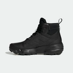 Men’s Adidas Terrex Unity Leather Mid RAIN.RDY Hiking Boots Black BLACK -men‘s shop online Men sadidasTerrexUnityLeatherMidRAIN.RDYHikingBootsBlackGZ3325 3