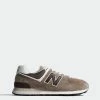 Unisex New Balance 574 Shoes Brown BROWN -men‘s shop online New Balance 574 Leather Grey Brown U574KL2 01