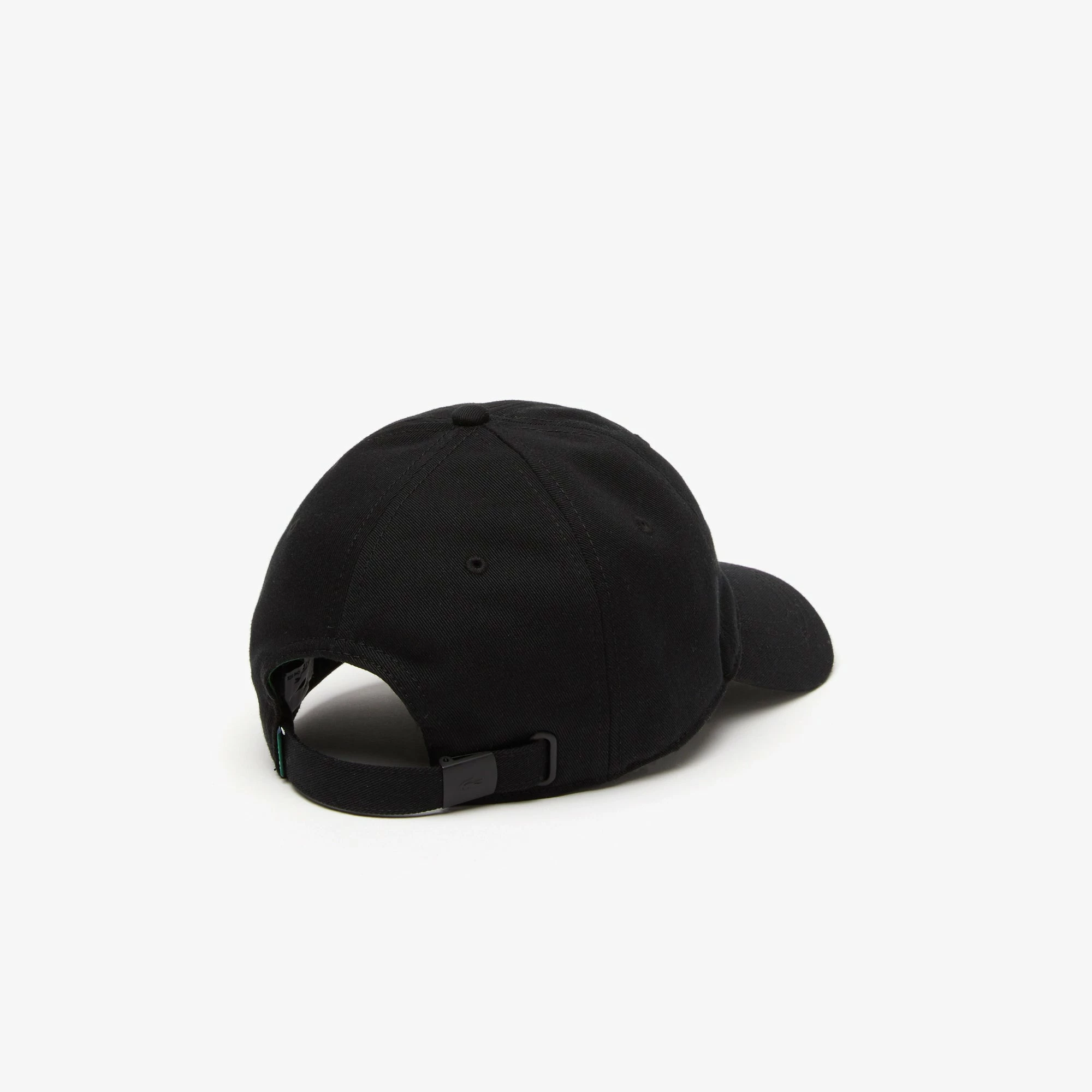 Lacoste Organic Cotton Twill Cap Black BLACK 5 Lacoste Organic Cotton Twill Cap Black BLACK - Image 3