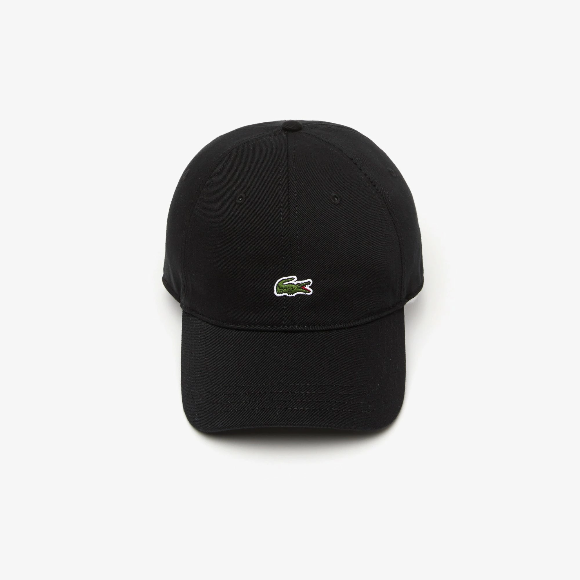 Lacoste Organic Cotton Twill Cap Black BLACK 4 Lacoste Organic Cotton Twill Cap Black BLACK - Image 2