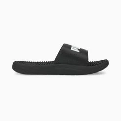 Men's PUMA Softride Massage Slides Black BLACK