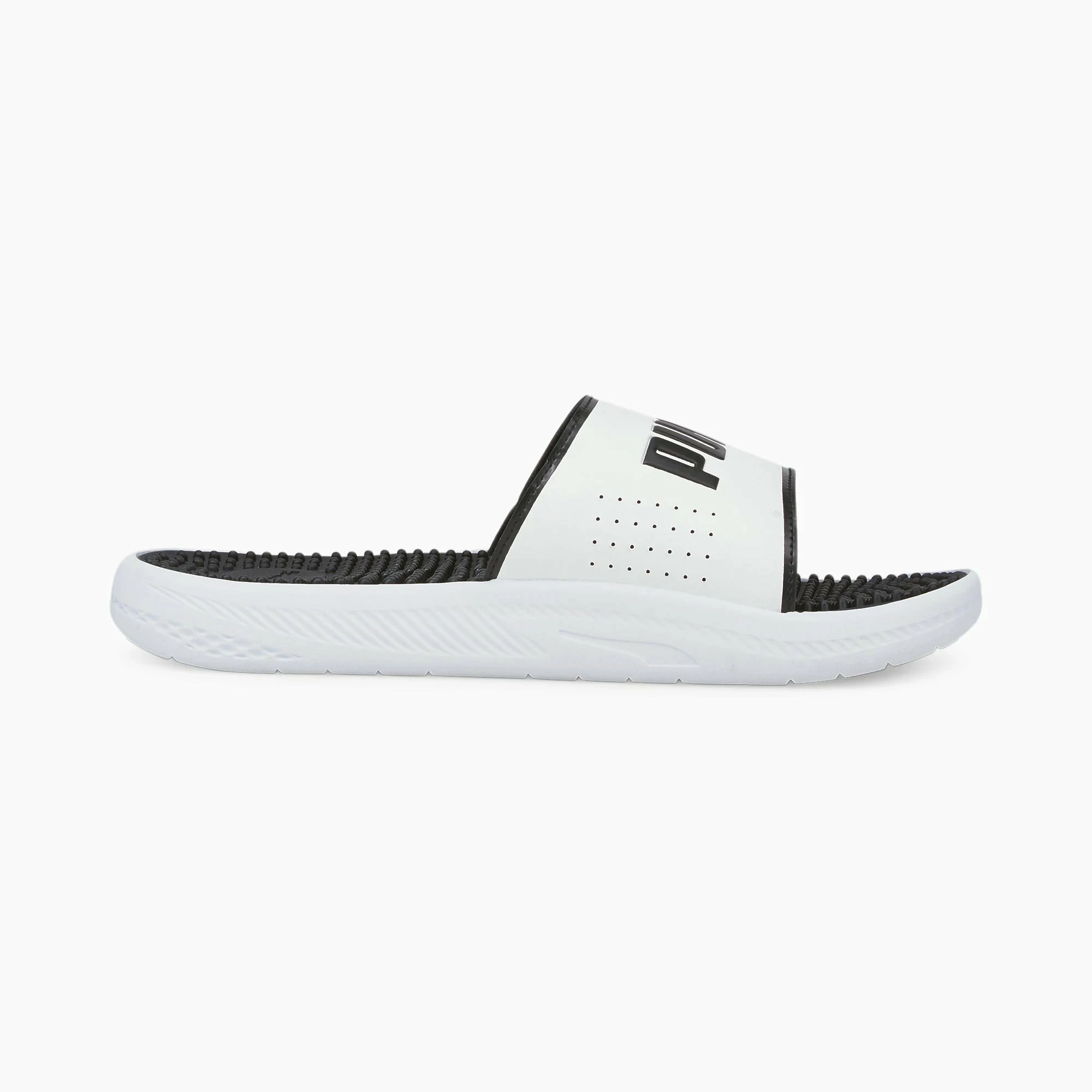 Men's PUMA Softride Massage Slides White WHITE 3 Men's PUMA Softride Massage Slides White WHITE