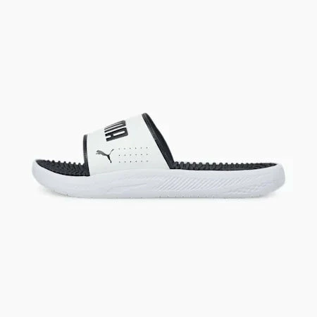 Men's PUMA Softride Massage Slides White WHITE 4 Men's PUMA Softride Massage Slides White WHITE - Image 2