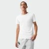 Men's Lacoste Crew Neck Cotton T-Shirt 3-Pack White WHITE