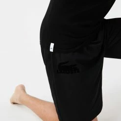 Men's Lacoste Crew Neck Cotton T-Shirt 3-Pack Black BLACK -men‘s shop online TH3321 031 23