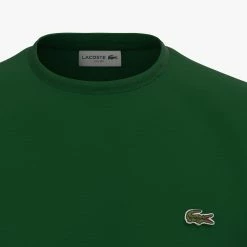 Men's Lacoste Crew Neck Pima Cotton Jersey T-Shirt Green GREEN 20 Men's Lacoste Crew Neck Pima Cotton Jersey T-Shirt Green GREEN -men‘s shop online TH6709 132 34