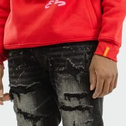 Men's TWO MILL TWENTY "Touhy" White Paint Splatter Rip & Repair Skinny Fit Urban Denim Jeans Dusty Black BLACK 13 Men's TWO MILL TWENTY "Touhy" White Paint Splatter Rip & Repair Skinny Fit Urban Denim Jeans Dusty Black BLACK -men‘s shop online TMB42203DBK G d