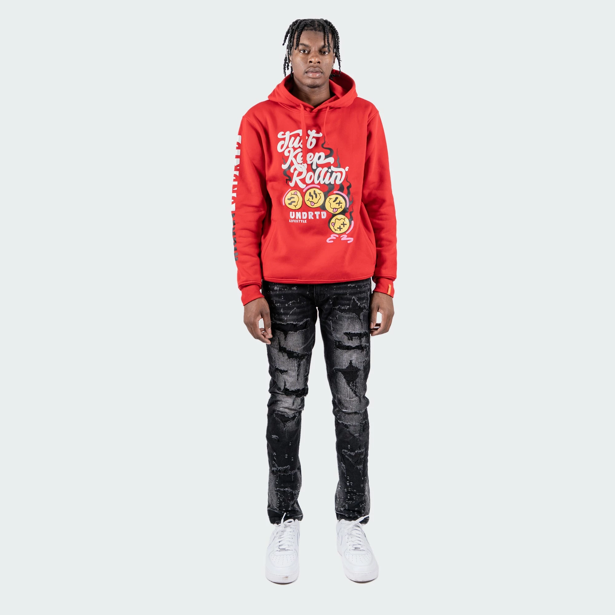 Men's TWO MILL TWENTY "Touhy" White Paint Splatter Rip & Repair Skinny Fit Urban Denim Jeans Dusty Black BLACK 6 Men's TWO MILL TWENTY "Touhy" White Paint Splatter Rip & Repair Skinny Fit Urban Denim Jeans Dusty Black BLACK - Image 4