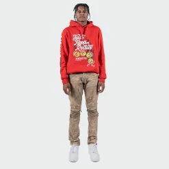 Men's TWO MILL TWENTY "Cicero" Distressed Paint Splatter Zip Knee Slim Fit Urban Moto Denim Jeans Hazelnut BROWN 12 Men's TWO MILL TWENTY "Cicero" Distressed Paint Splatter Zip Knee Slim Fit Urban Moto Denim Jeans Hazelnut BROWN -men‘s shop online TMB42204HZN G full