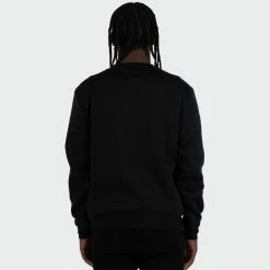 Men's TWO MILL TWENTY "Trust No One" Graphic Embroidered Sweatshirt Black BLACK -men‘s shop online TMF32201BLK G 04