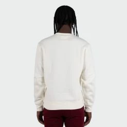 Men's TWO MILL TWENTY "Extraordinary" Graphic Embroidered Sweatshirt Off White CREAM -men‘s shop online TMF32203NAT G 04