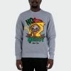 Men's TWO MILL TWENTY "No Mercy" Graphic Embroidered Sweatshirt Grey GRAY -men‘s shop online TMF32205HGY G 01