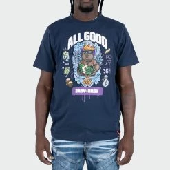 Men's Two Mill Twenty "All Good" Graphic T-Shirt Navy NAVY