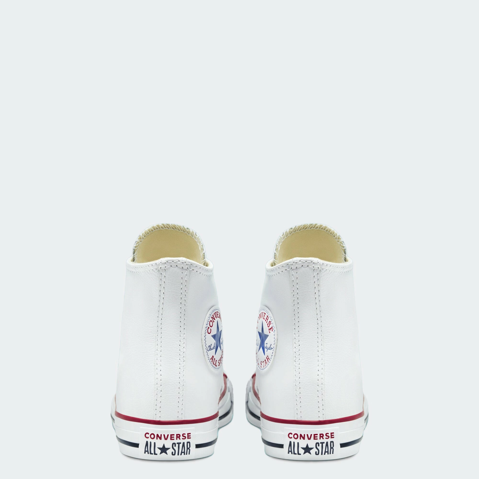 Unisex Converse Chuck Taylor All Star Leather Hi Shoes White WHITE 7 Unisex Converse Chuck Taylor All Star Leather Hi Shoes White WHITE - Image 5