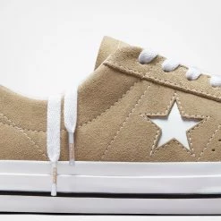 Unisex Converse One Star Pro Suede Shoes Nomad Khaki KHAKI -men‘s shop online Unisex Converse One Star Pro Suede Shoes Nomad Khaki A00941C 01