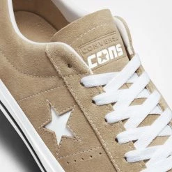 Unisex Converse One Star Pro Suede Shoes Nomad Khaki KHAKI -men‘s shop online Unisex Converse One Star Pro Suede Shoes Nomad Khaki A00941C 02