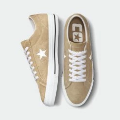 Unisex Converse One Star Pro Suede Shoes Nomad Khaki KHAKI -men‘s shop online Unisex Converse One Star Pro Suede Shoes Nomad Khaki A00941C 07
