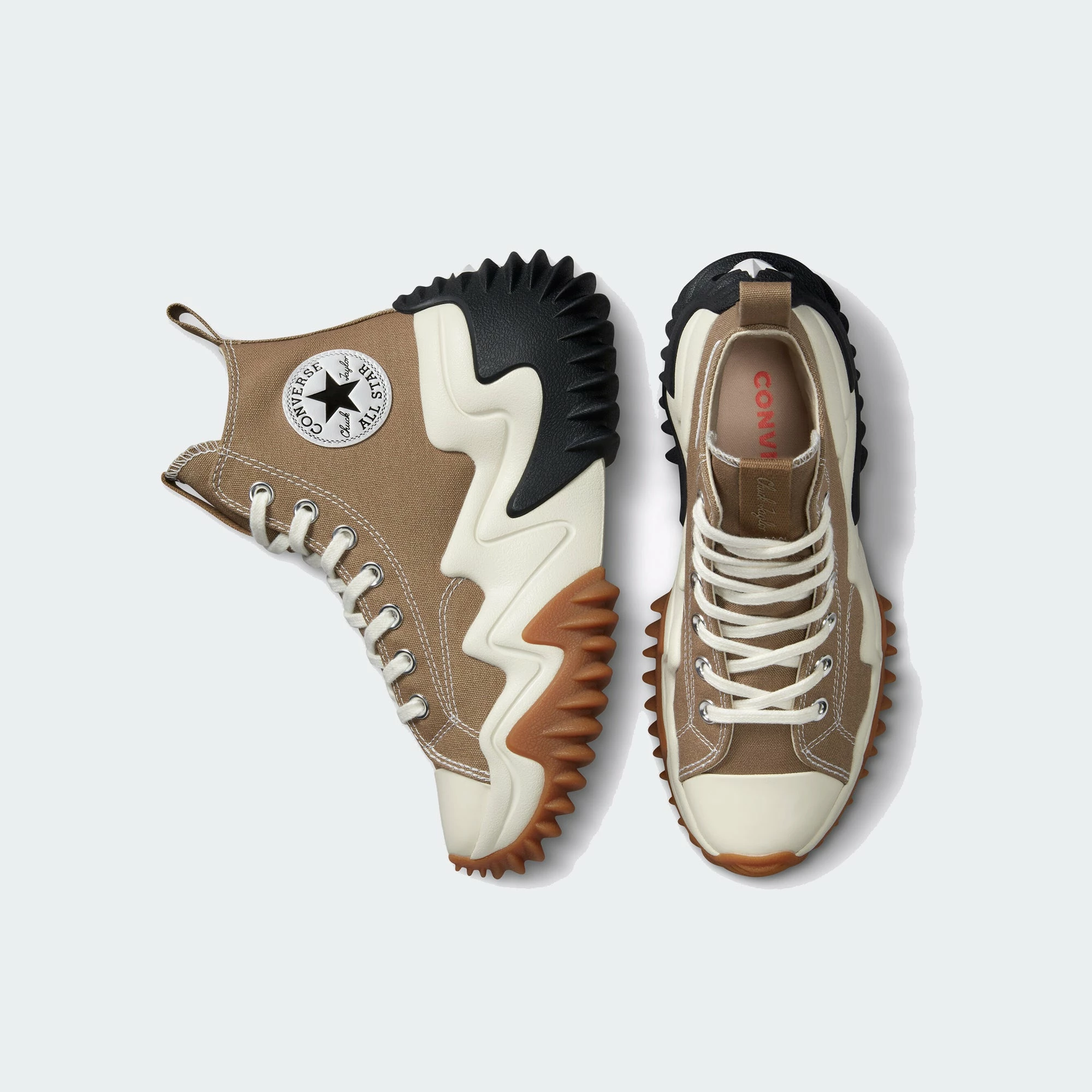 Unisex Converse Run Star Motion CX Platform Shoes Sand Dune BROWN 7 Unisex Converse Run Star Motion CX Platform Shoes Sand Dune BROWN - Image 5