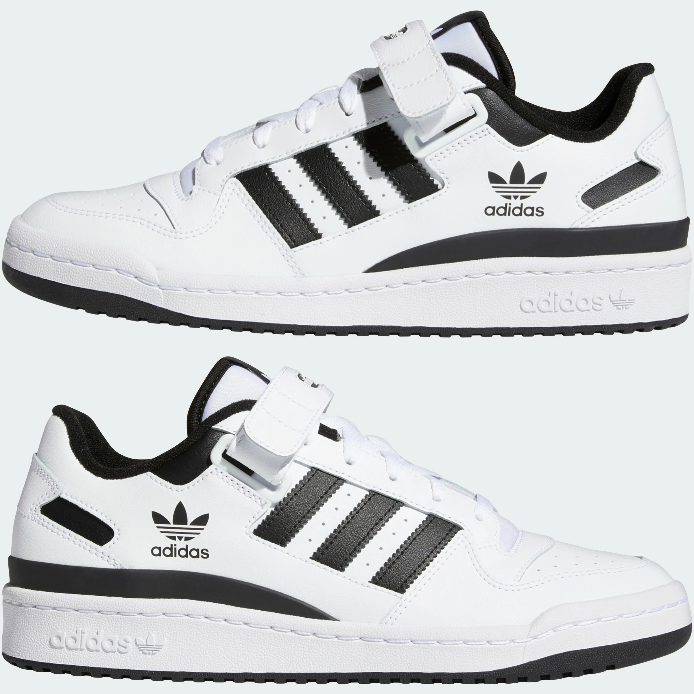 Adidas Originals Forum Low Shoes White Black WHITE 12 Adidas Originals Forum Low Shoes White Black WHITE - Image 10