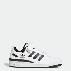 Adidas Originals Forum Low Shoes White Black WHITE