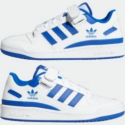 Adidas Originals Forum Low Shoes White Blue WHITE -men‘s shop online adidasOriginalsForumLowShoesWhiteBlueFY7756 10