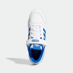 men‘s shop online -men‘s shop online adidasOriginalsForumLowShoesWhiteBlueFY7756 3